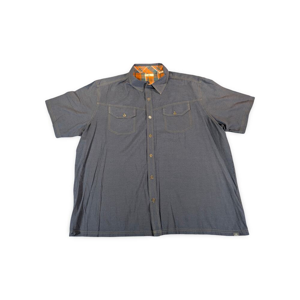 Ascend Outdoor Button Front Shirt 2XL Blue